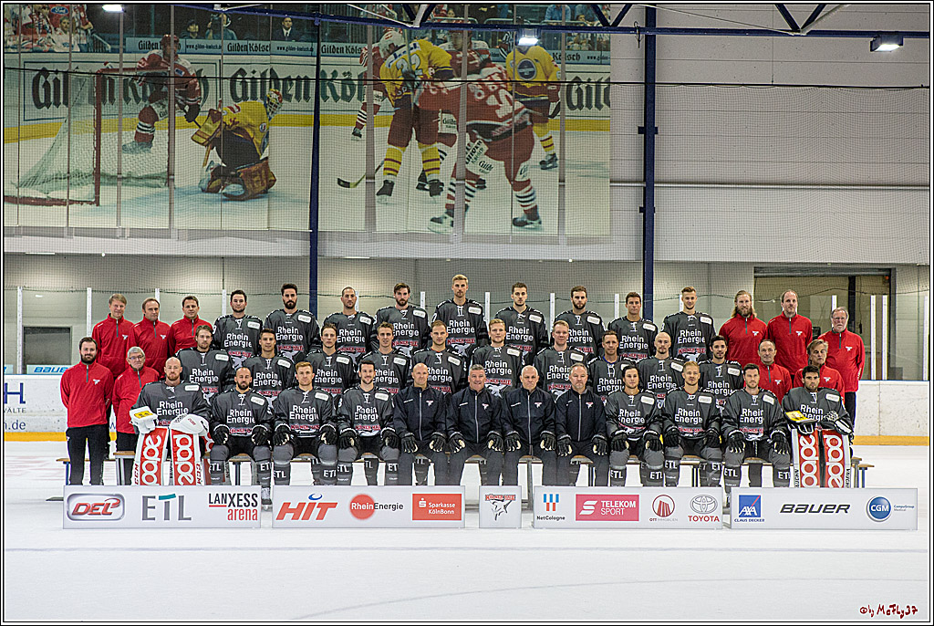 offizielles Mannschaftsfoto der Koelner Haie, 04.08.2018